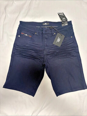 Benjamin Black Men's Shorts Blue Waist 32 NWT